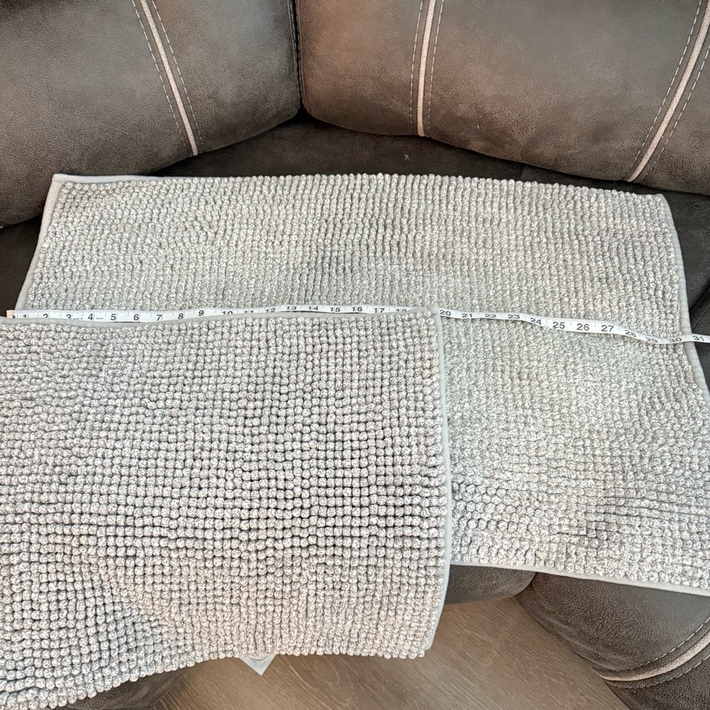 Set of 3 IKEA bath mats Gray-white mélange Toftbo like new! - Picture 3 of 6